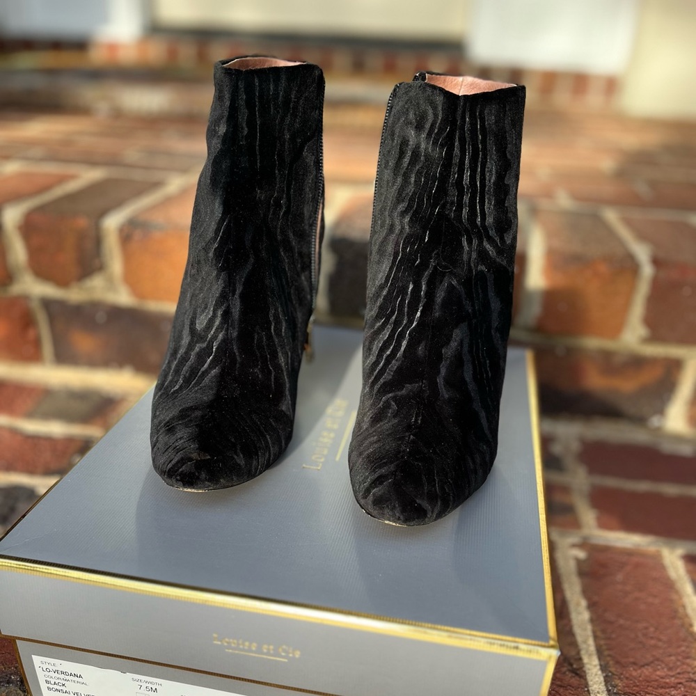 Black Velvet Boots